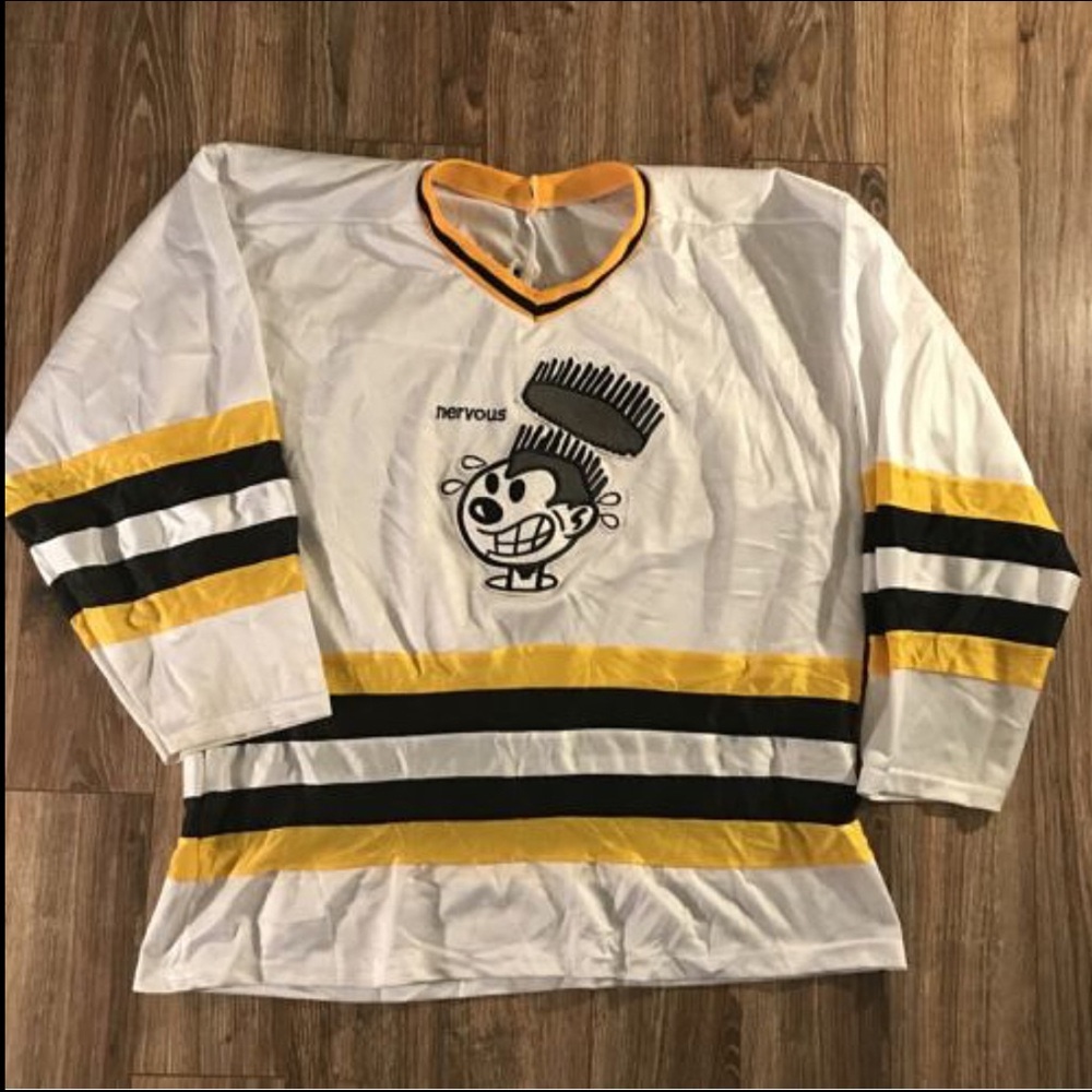 Vintage 90’s Nervous Records hockey Jersey